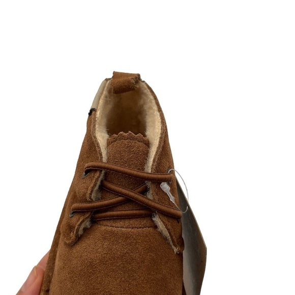 Bearpaw Skye Toddler Boys Suede Boots Size 10 Brown Slip on Lined Winter Shoes - Picture 15 of 16